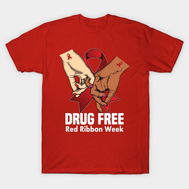 Drug free red ribbon week red ribbon gift